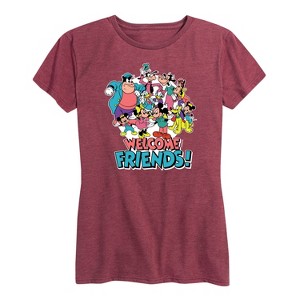 Women's - Disney - Welcome Friends! Short Sleeve Graphic T-Shirt - 1 of 4