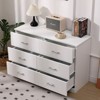 SKONYON 6 Drawer Dresser Double Dresser for Bedroom Wide Storage Space Furniture Organizer - 2 of 4
