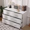 SKONYON 6 Drawer Dresser Double Dresser for Bedroom Wide Storage Space Furniture Organizer - image 2 of 4