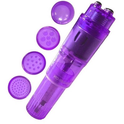 Sonique Speedy Pocket-Sized Vibrator with 4 Attachments – Discreet, Compact, and Water-Resistant Personal Massager