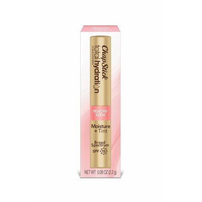 Chapstick Total Hydration with Tint and SPF 15 - Peachy Keen - 0.08oz