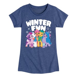 Girls' - My Little Pony - Winter Fun Fitted Short Sleeve Graphic T-Shirt - 1 of 3