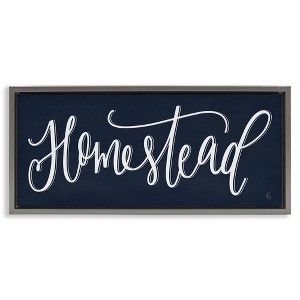 Stupell Industries Navy Blue Homestead Phrase, 25" x 11" - 1 of 4