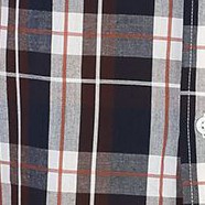 1021 - brown / navy / orange line