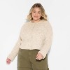 Women's Ribbed Crewneck Cardigan - Wild Fable™ - 2 of 3