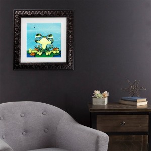 Trademark Fine Art Sylvia Masek Frog's Lunch Matted Framed Art - 1 of 4
