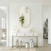 Oval Framed Wall Mirror Decorative Bathroom Vanity Mirror for Deco in Matte Gold - 3 of 4