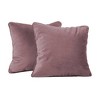 Factory Direct Partners Kids' Novelty Soft Density 18"x18" Microfiber Pillow with Piping Mauve Purple - 3 of 4