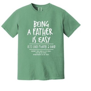 Simply Sage Market Men's Being A Father Is Easy Short Sleeve Garment Dyed Tee - 1 of 2