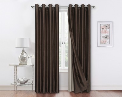 GoodGram Kate Aurora Living 2 Pack Double Layered 100% Blackout And Sheer Window Curtains