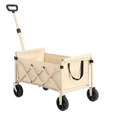 Grungis Lightweight Portable Wagon Cart,All-Terrain Shopping Cart with Wheels,Utility Cart for Camping,Shopping