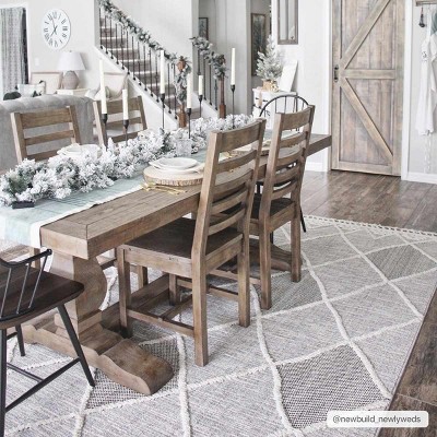 Hauteloom Norvelt High/Low Pile Rug with Tassels