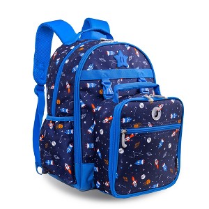 JWorld Duet Kids' 18" Backpack with Detachable Lunch Box - Spaceship - 1 of 4