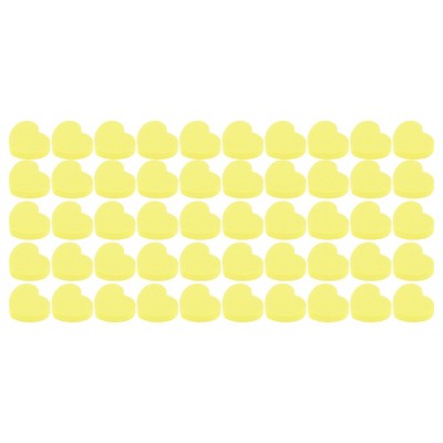 Unique Bargains Soft Mini Block Love Shape Nail Buffers 50 Pcs
