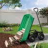 Garden Cart, Graden Dump Cart, Yard Utility Wagon with 180° Adjustable Handle, All Terrain Tires & Quick Release System - 4 of 4