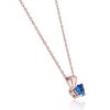 Pompeii3 Women's 1/2ct Blue Heart Shape Sapphire Pendent Rose Gold 18" Chain Necklace - 2 of 4