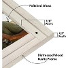 Americanflat 9x12 Rustic Picture Frame in Aspen White with Textured Wood and Polished Glass - Horizontal and Vertical Formats - 3 of 4