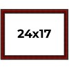 PosterPalooza | Weathered Red Picture Frame - UV Acrylic, Backing Board, Hanging Hardware Included - 2 of 4