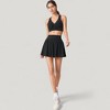 Anna-Kaci Women's Pleated Athletic Skirt and Ruched Sports Bra Set with Wide Waistband and Stretch Fit - 2 of 4