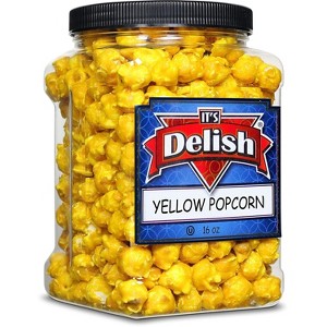 Yellow Banana Popcorn by It's Delish,16 Oz Jumbo Container - 1 of 4