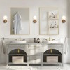 Wooakway Metal Bathroom/Vanity Mirror Modern Accent Mirror for Living Room Bathroom Bedroom Entryway Black/Gold/Silver - 4 of 4