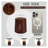 Aoibox Wooden Furniture Risers Heavy Duty Circle 4 Inch Lifts for Bed Sofa Desk Table Increase Height Storage Pack of 4 - 2 of 4
