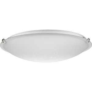 Progress Lighting Linen Dome 4-Light Flush Mount, Brushed Nickel, Linen Finish Glass - 1 of 1