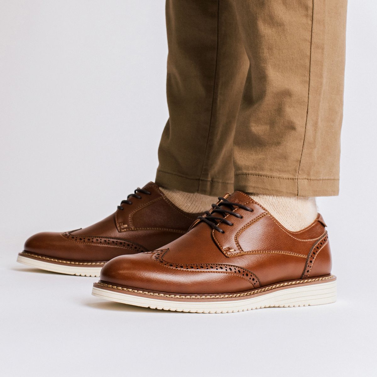 Vance Mens Lorenzo Wingtip Hybrid Casual Dress Shoe - thumbnail 9
