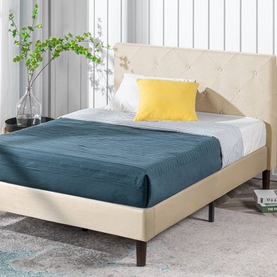 Zinus misty platform bed deals queen taupe