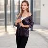 Anna-Kaci Women's Velvet Button-Down Shirt with Chest Pocket - 4 of 4