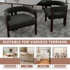 MOONMISS Modern Accent Chair Chenille Upholstered Armchair with Open Back,2PCS - 3 of 4