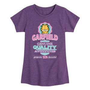 Girls' - Garfield - Genuine Attitude Fitted Short Sleeve Graphic T-Shirt - 1 of 4