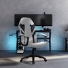 Brassex 46.26" Josie Gaming Chair White/Black - 2 of 4
