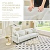 VASIP "97" Plush Teddy Velvet Sofa - Extra Deep Seating for Living Rooms & Apartments, Modern Velvet Upholstery, Multi-Room Luxury - 4 of 4