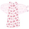 Hudson Baby Infant Girl Convertible Swaddle Sleep Sack, Blush Rose - 3 of 4