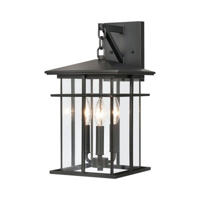Elk Home Oak Park 3 - Light Wall Light in  Matte Black