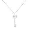 Silver Diamond Accent Zodiac Key Pendant Necklace - 2 of 4