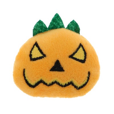 Unique Bargains Smiles Pumpkin Cat Teaser Toys Orange 1 Pc