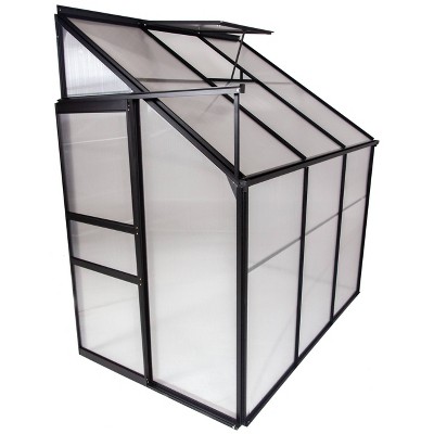 Lean-To Aluminum Greenhouse Clear - OGrow