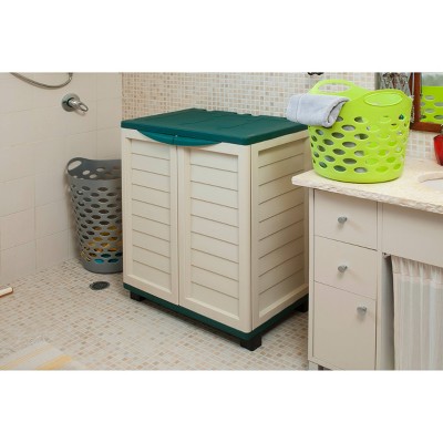 36" Cabinet With 2 Shelves - Beige/Green - Starplast