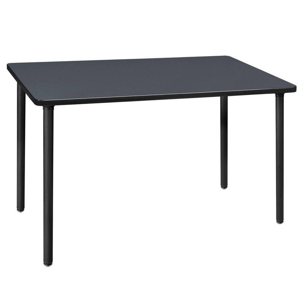 Photos - Dining Table 48"x24" Kee Folding Training Seminar Table Gray/Black - Regency