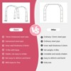 Garden Arch Trellis for Climbing Plants,9.8ft W X 7.2 ft H Metal Wedding Arches for Ceremony Garden Arbor Indoor Garden Arches - 4 of 4