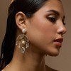 SOHI Women's Crystal Silver The Lustre Drop Earrings - 4 of 4