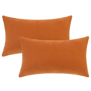 Unique Bargains Sofa Bed Solid Hidden Zippers Pillowcases 2 Pcs - 1 of 4