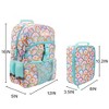 Colorful Rainbow Collage 2-Piece 16” Backpack & Lunch Kit Set - 4 of 4