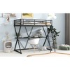 Twin Size Loft Bed with Desk, Ladder and Full-Length Guardrails - 4 of 4