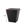 POVISON 17.72" Black Side Table, Modern Square Drum Side Table, for Living Room - 4 of 4