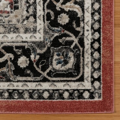 Fluer Rose Tufted Synthetic 8' x 10' Area Rug