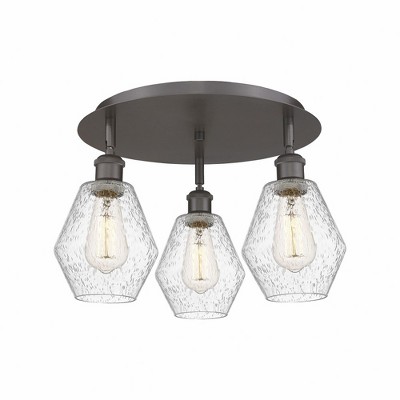 Cindyrella - 3 Light Flush Mount In Industrial Style-10 Inches Tall and 17.75 Inches Wide