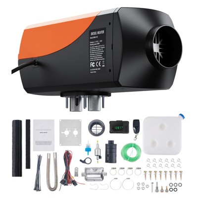 VEVOR Diesel Air Heater, 12V 8KW Diesel Heater with Automatic Altitude Adjustment,LCD, Orange